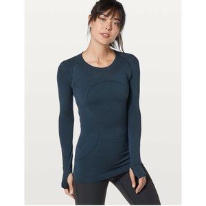 Lululemon Swiftly Tech Long Sleeve Crew True Navy Size 8